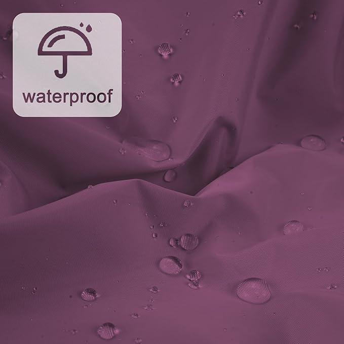 Reusable Shower Cap for Women, Large Waterproof Shower Bonnet with Elastic Band, Washable Bath Hair Cap for Long, Curly Hair, Braids, Daily Shower, Home Spa, Travel(Leather Purple)