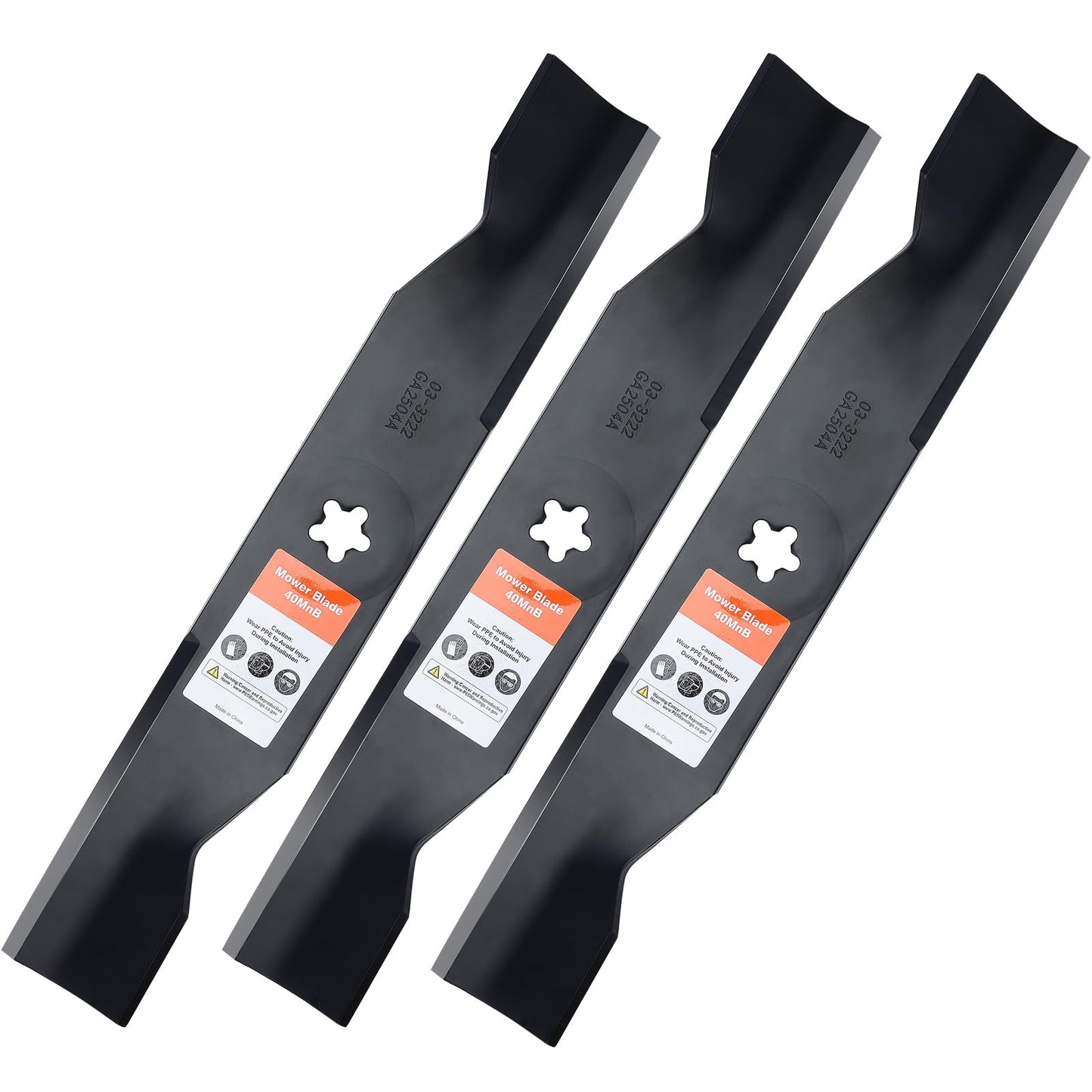Grasscool 532180054 180054 Mower Blades for Husqvarna 48 inch Deck Zero Turn Riding Mower Z248F YTH2348 YTH24V48 YTH2148 YTH24K48 Z248 YTH2448 Replace 173920(High Lift)