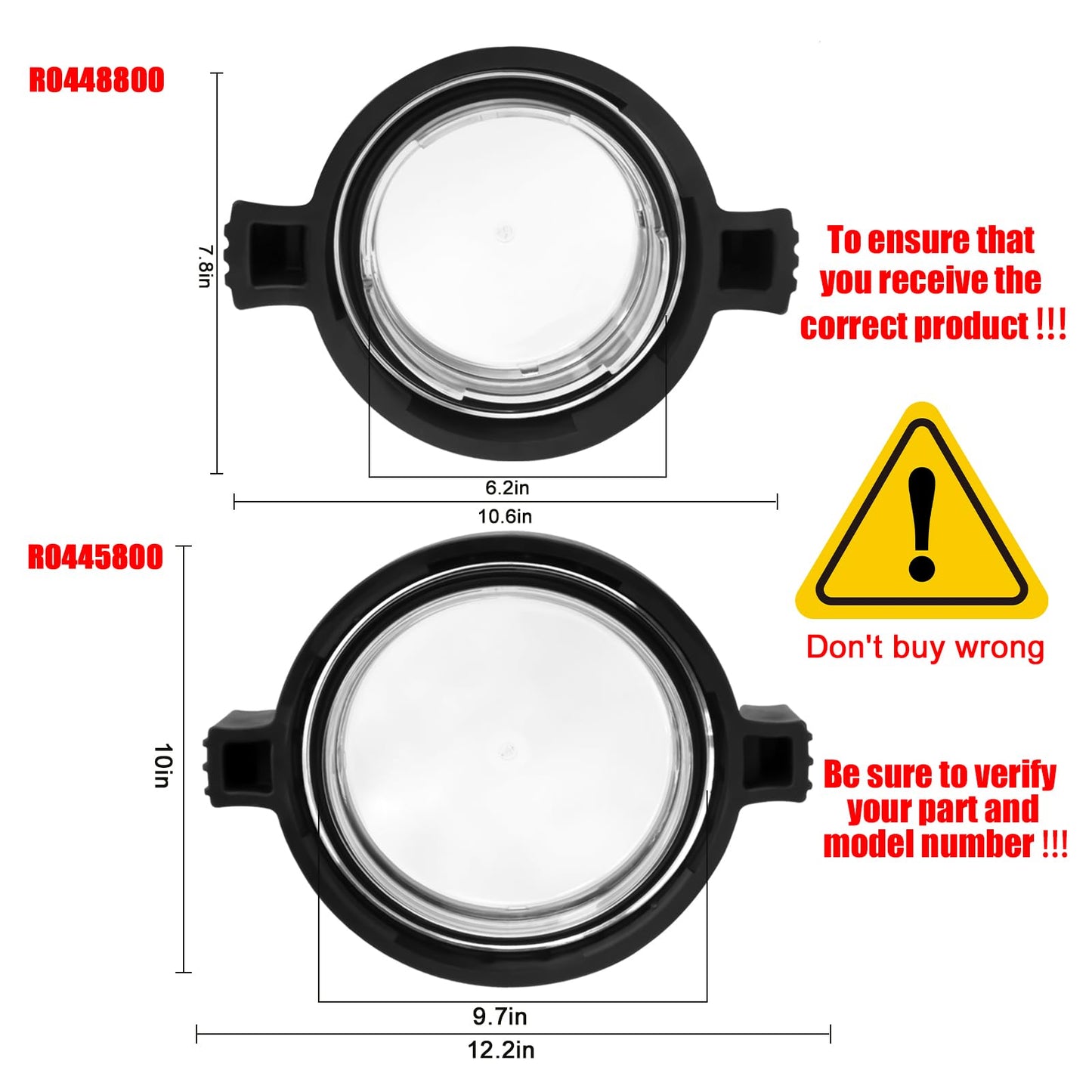 R0445800 Lid with Locking Ring, Pool Pump Lid for Zodiac Jandy Stealth, WaterFall series pump also compatible with Zodiac Jandy ePump variable speed pump and Spa Pumps-model JEP, SHPF, SHPM, SWF