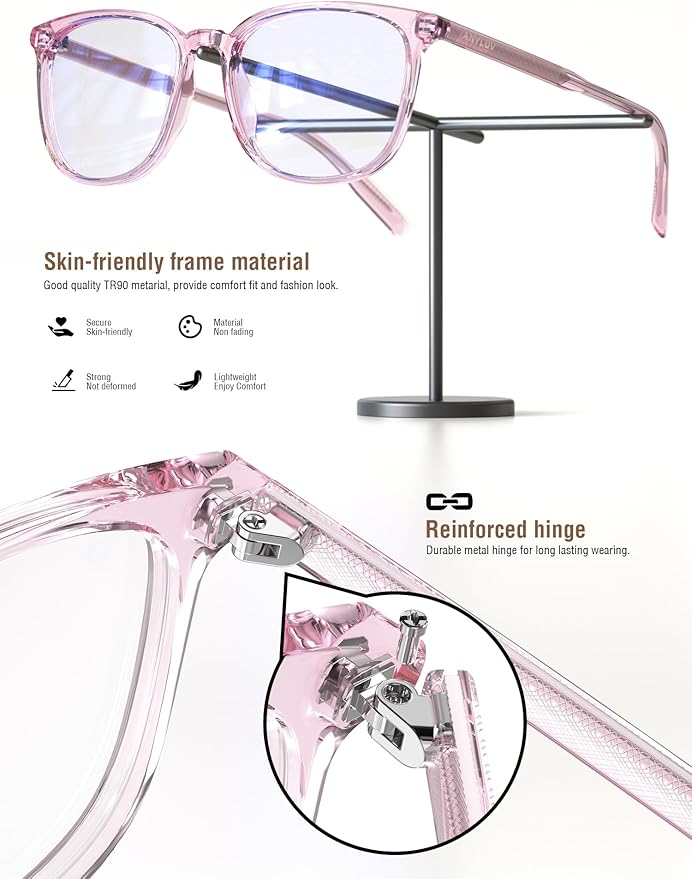 ANYLUV Blue Light Glasses for Woman Men, Womens Blue Light Blocking Glasses Computer Glasses Anti Eyestrain