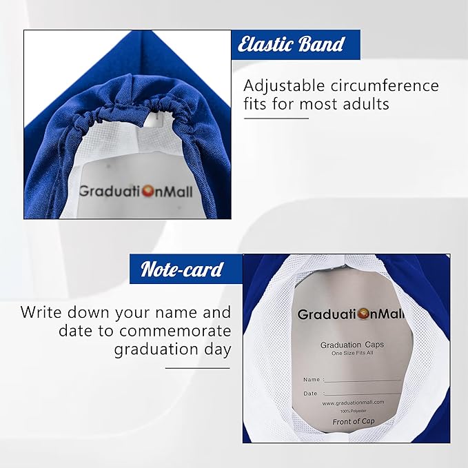 GraduationMall Matte Graduation Cap with 2026 Tassel for High School & Bachelor