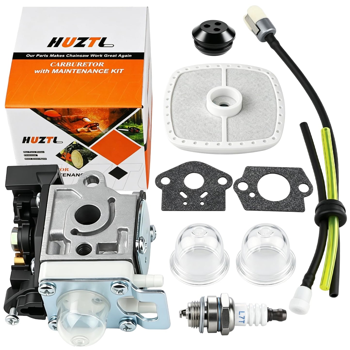 Carburetor for ECHO GT225 GT225i GT225L PAS225 PE225 PPF225 SHC225 SRM225 SRM225U Trimmer with Repower Maintenance Kit Spark Plug by HUZTL