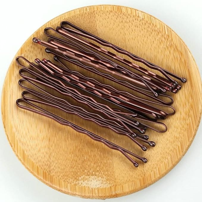 Bobby Pins Brown, 330 Count 2.2 Inch Hair Pins With Cute Box, Premium Bobby Pin For Kids, Girls And Women, Great For All Hair Types
