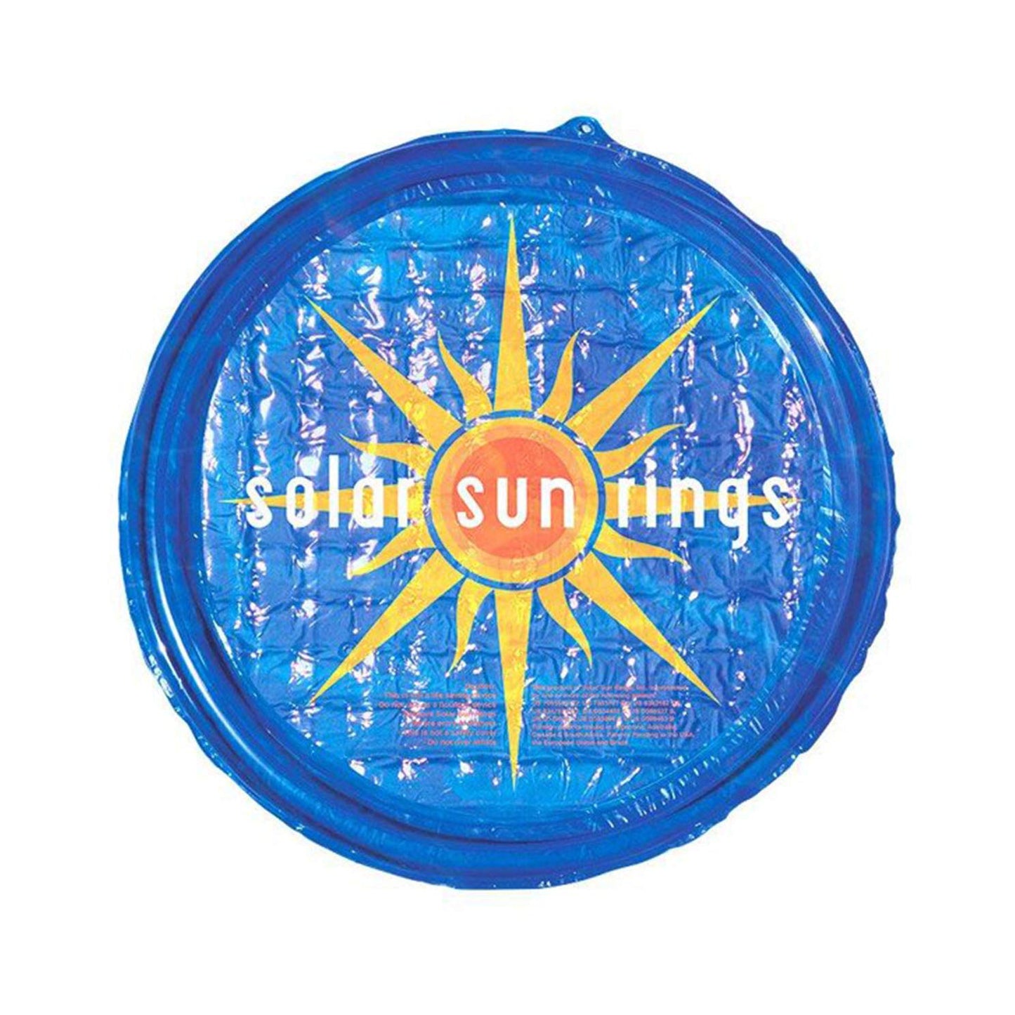 Solar Sun Rings Portable Above Ground Inground Swimming Pool Hot Tub Spa Heating Accessory Circular Heater Solar Cover, Blue (6 Pack)