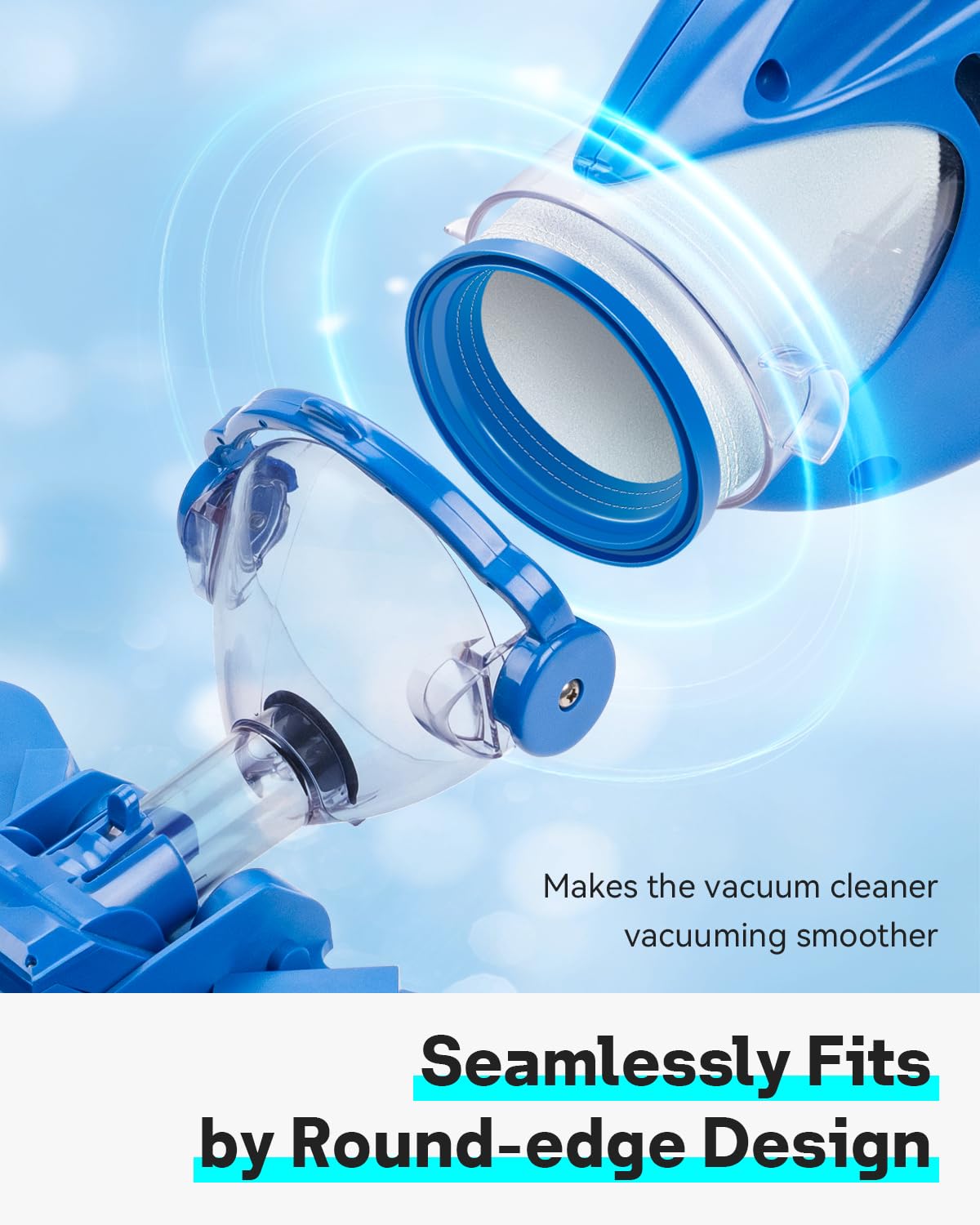 Leemone X-treme Multilayer Filter Bag Compatible with Pool Blaster Max, Max CG, Catfish Ultra, iVac 250, iVAC C2, Volt FX-4 Pool Vacuum, Thickened Cotton & Solid Structure, P30X022XF /PBW022XF 3 Pack