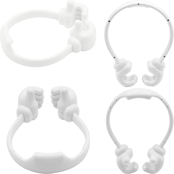 Honsky Cell Phone Stand Holder, Thumbs Up Lazy Phone Stand, Universal Adjustable Flexible, Cute Perfect Valentine's Day Gifts for Him/Her,Gifts for Couples, Compatible with Cell Phones & Tablets,White