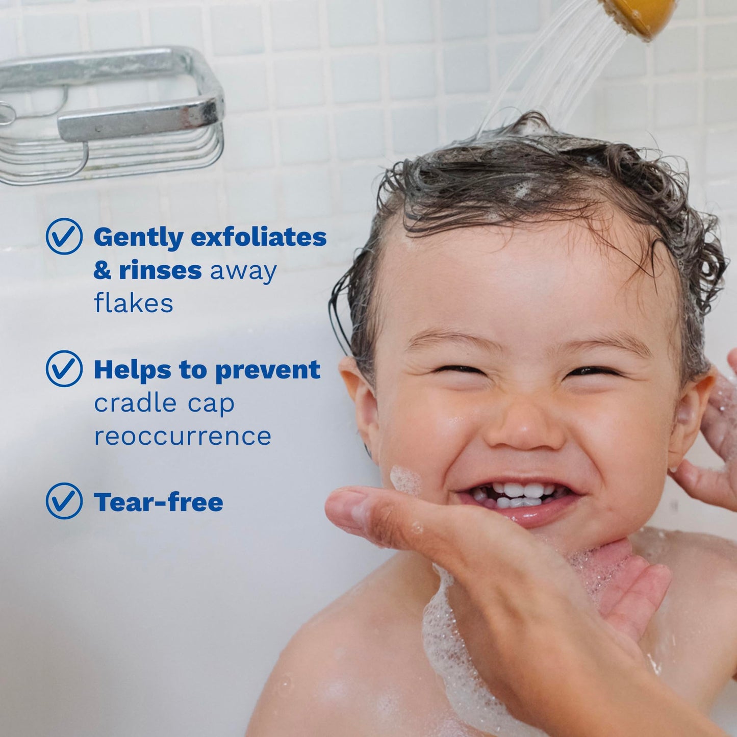 Mustela Cradle Cap Foam Shampoo for Newborn - Baby Shampoo with Naturally derived Avocado Polyphenols - Tear-Free & Fragrance-Free - 5.07 fl. oz.