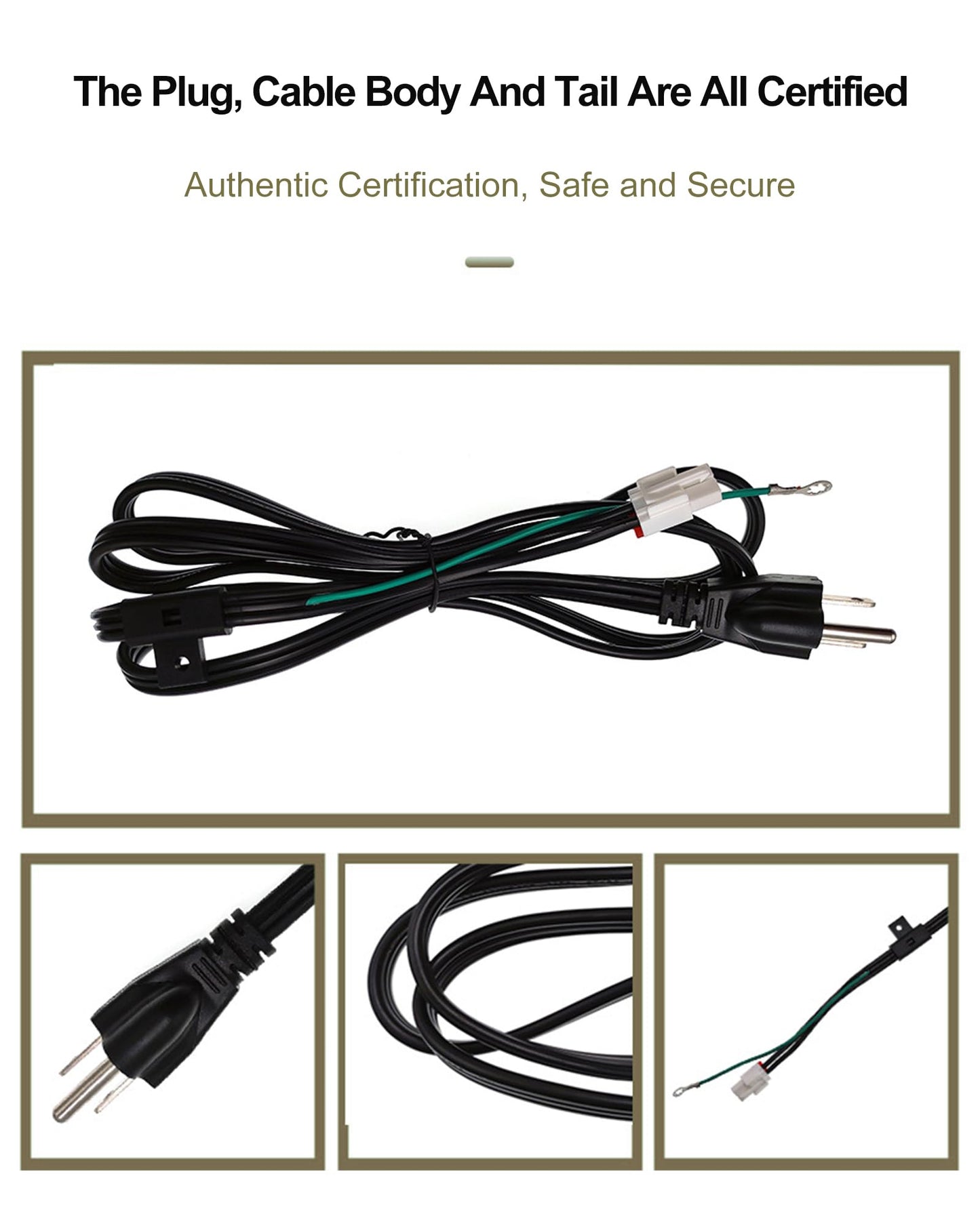3903-001003 Refrigerator Power Cord for Samsung, 3903-000519 Fridge Power Cord for Kenmore Elite, Compatible with RF28T5001SR RH29H8000SR RF28HMEDBSR 3903-000796 etc
