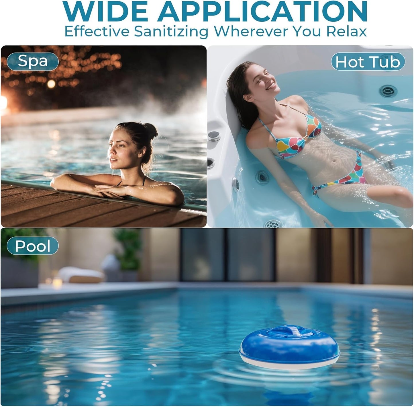 1 Inch Bromine Tablets | Brominating Chemical Sanitizer for Spas, Hot Tubs or Indoor Pools - Low Odor, Less Irritation, Pre-Stabilized, Long-Lasting, Chlorine Alternative - 1.2 lbs