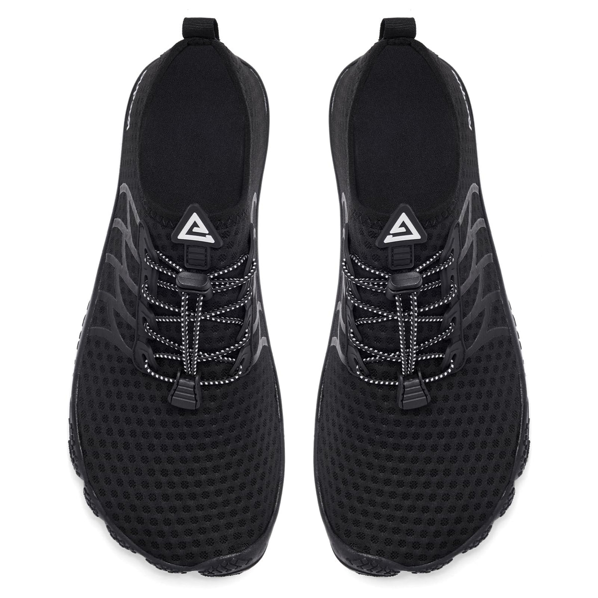 Racqua Water Shoes Lightweight Quick-Dry Swim Shoes Breathable Beach Shoes Barefoot Aqua Outdoor for Men Women Black 11 Women/10 Men