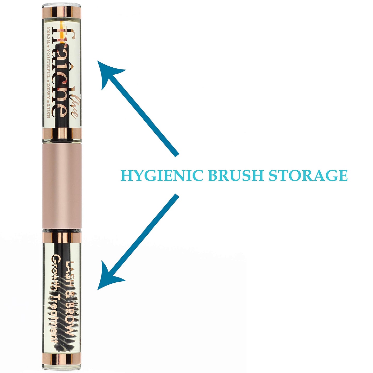 Lash Serum Mascara Tube DOUBLE PACK - Natural Eyelash Serum for Growth, Conditioning &Treatment - Eyelash Growth Serum with Organic Castor Oil - Brow Serum to Grow Brows with Eyeliner & Eyelash Brush