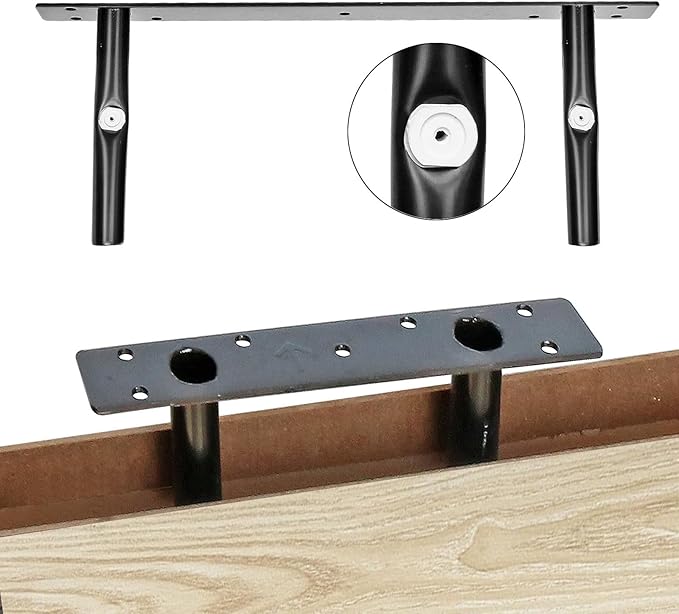 QEEIG Bathroom Floating Shelves for Wall - 15.7" Wall Mounted Shelf Over Toilet Farmhouse Home Decor Display Bookshelf Small 15.7 x 6.7 inch Set of 2, Natural (008-40N)