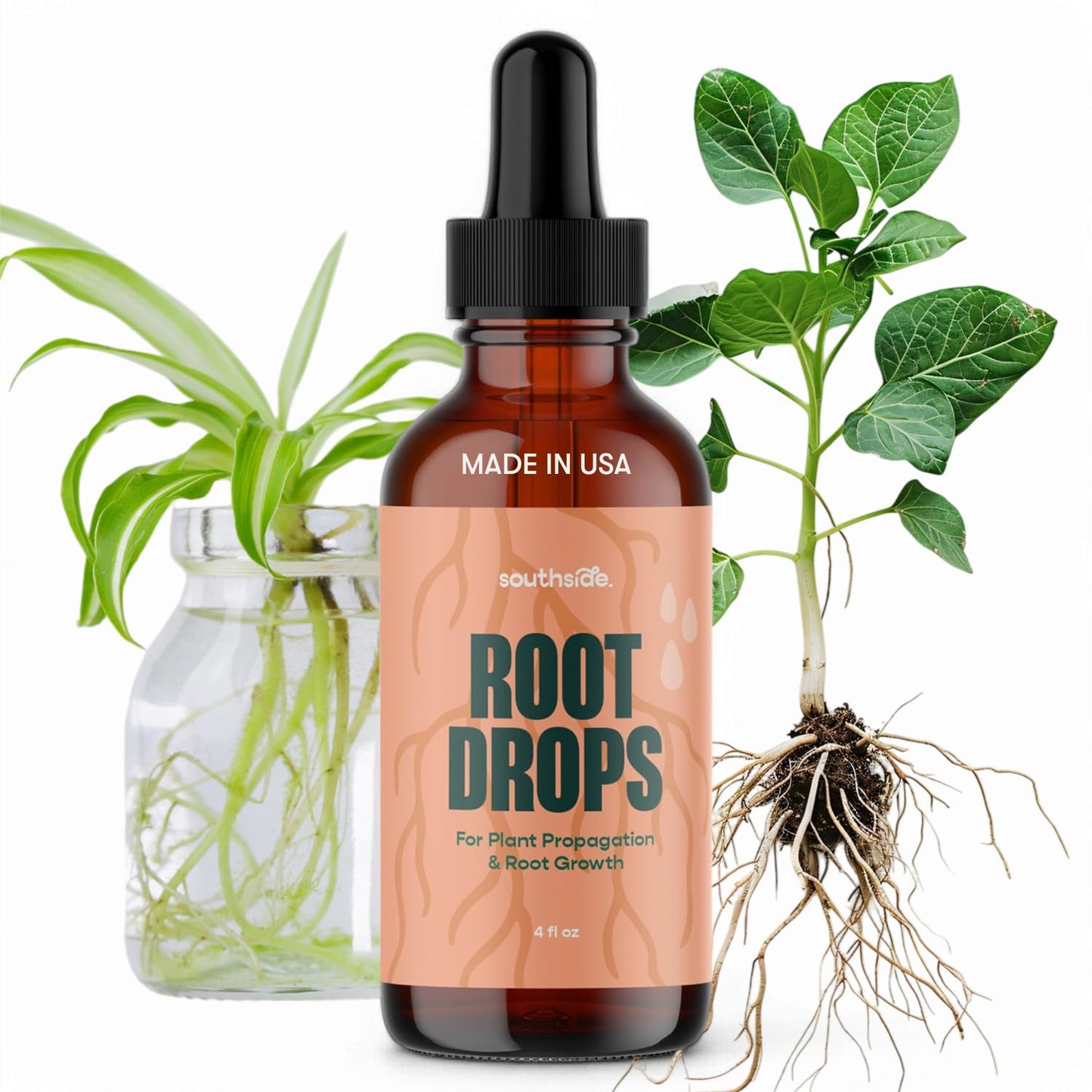 Root Drops - Liquid Rooting Hormone for Cuttings | Fast Propagation Drops, Stronger Roots, Less Shock | Works in Water, Soil, Leca, Moss| For all Indoor Houseplants like Pothos, Monstera, Philodendron