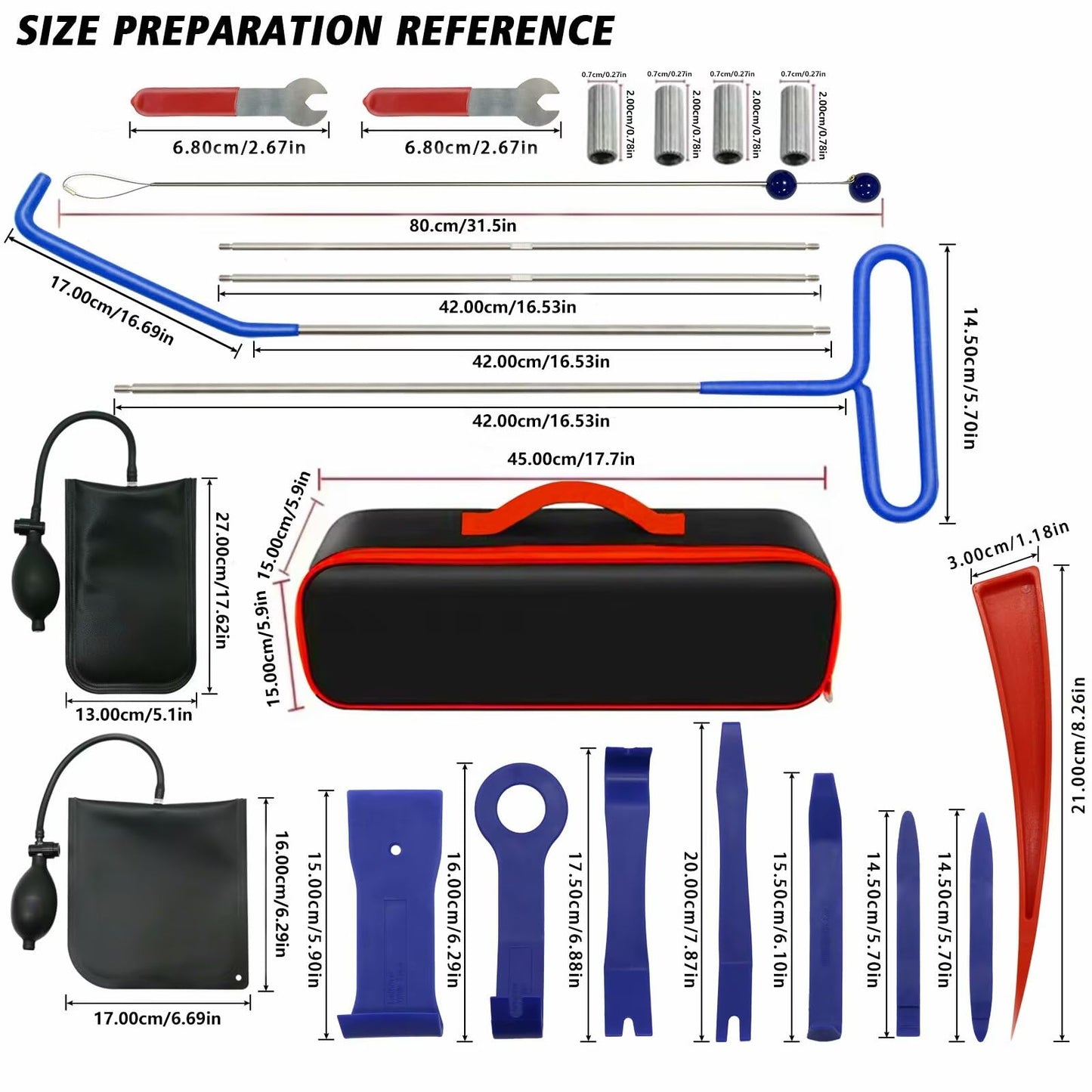 22-Piece Automotive Repair Kit for routine vehicle maintenance