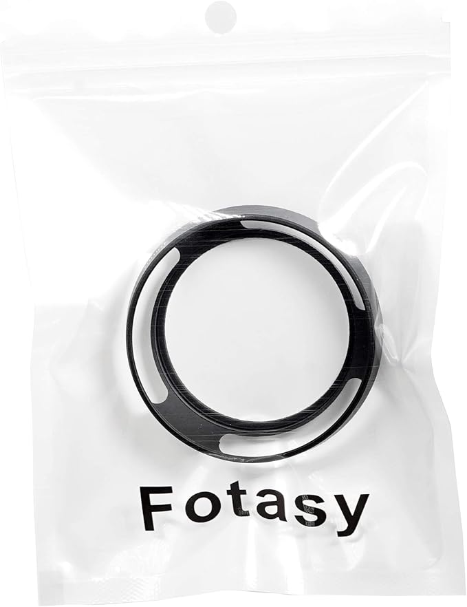 Fotasy Metal Curved Lens Hood - 62mm Vented Hood for Fuji, Leica, Olympus, Panasonic, Sony Lenses