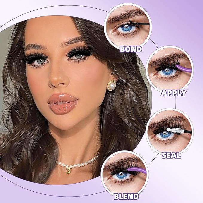 B&Q Fluffy Lash Clusters Thick 300D, Volume Eyelash Clusters 10-18mm, D Curl Cluster Eyelash Extensions, Supersoft Individual Lashes Wispy Cluster Lashes Dramatic Full Look Eyelash(300D)