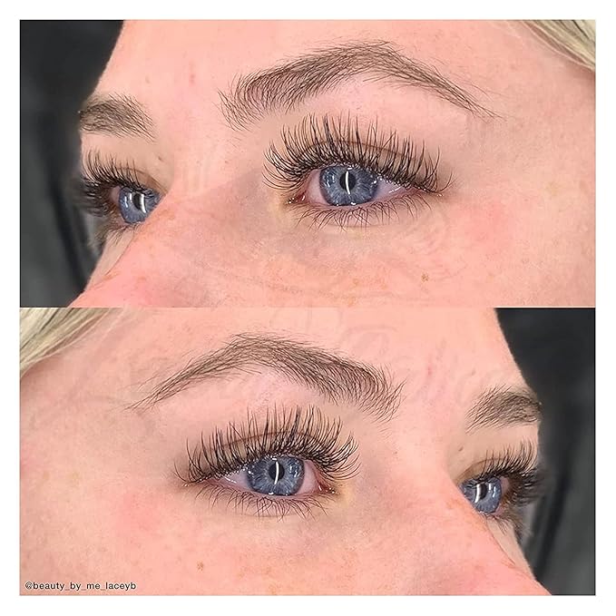 LASHVIEW Eyelash Extensions,Ellipse Flat Eyelash Extensions 0.20mm C Curl 10mm, Black,Individual Lashes,Semi-Permanent Extremely Soft Professional Salon Use