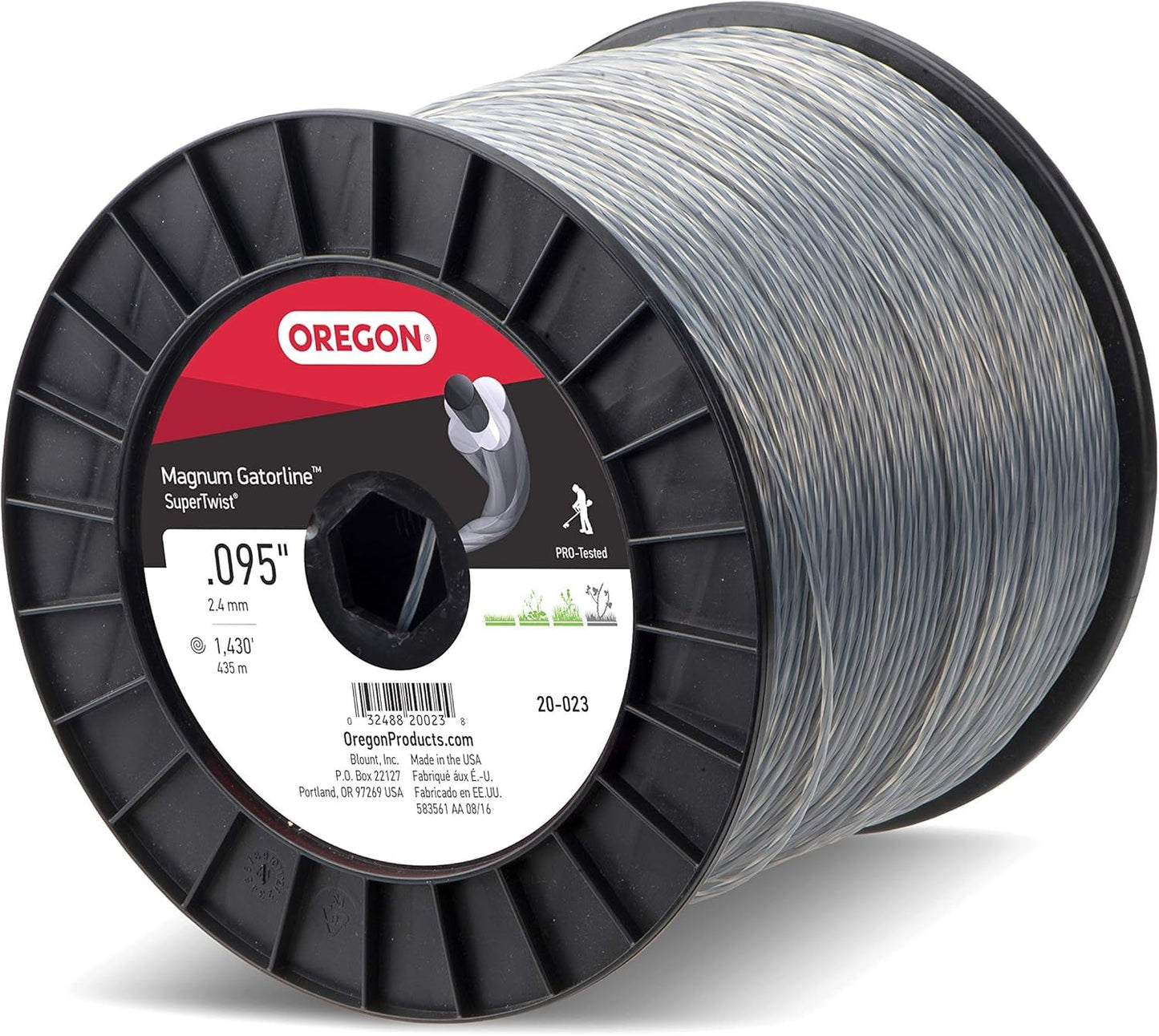 Oregon 20-023 Magnum Gatorline Supertwist, .095",5 Lb