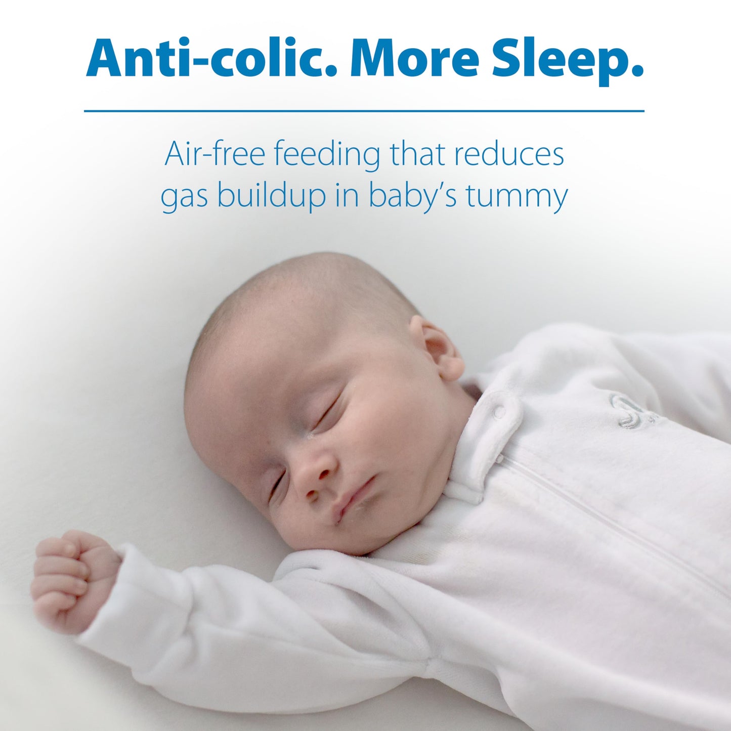 Dr. Brown's Natural Flow Anti-Colic Options+ Wide-Neck Glass Baby Bottles 9 oz/270 mL, with Level 1 Slow Flow Nipple, 3 Pack, 0m+