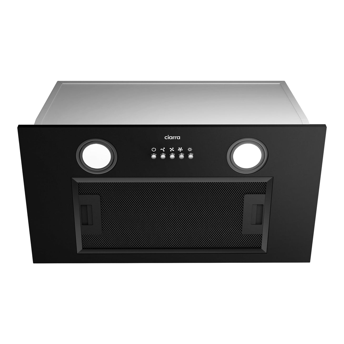 CIARRA 30 Inch Insert Range Hood, 650CFM Built-in Kitchen Stove Vent Hood, 3 Speed Push Button Control, 2 LED Lights & 5-Layer Reusable Aluminum Filters