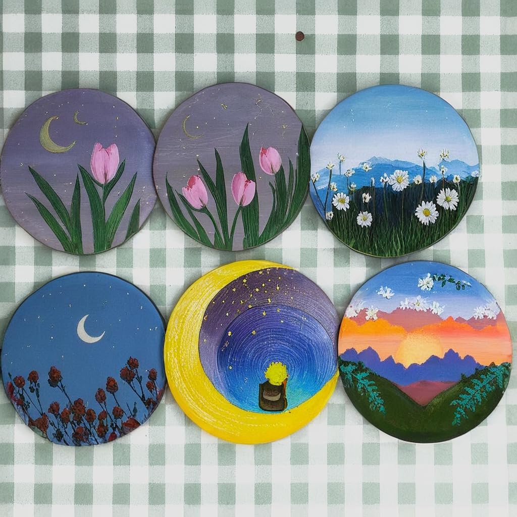 10 Pcs Natural Paulownia Wood Slices 6-7 Inches,Wood Slices for Centerpieces Table Decorations,Unfinished Rounds Wood for Crafts,Wood Slice for Rustic Wedding Decoration Projects