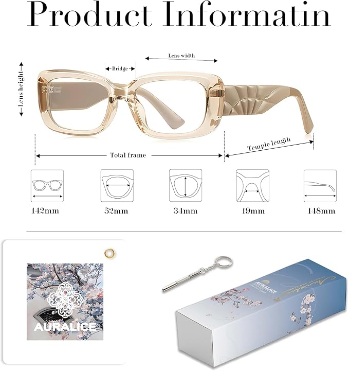 Rectangle Blue Light Glasses Noctera