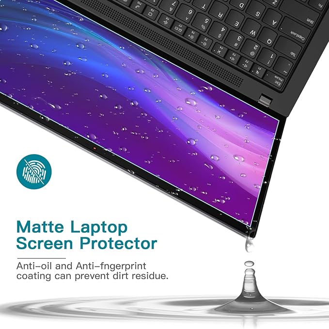2 Pack 13.3 Inch Anti Blue Light Screen Protector for Lenovo/Dell/HP/ASUS/Acer(1920x1200), Reduce Eye Strain Anti Glare Blue Light Blocking Screen Protector for 13.3’’ with 16:10 Resolution Laptop