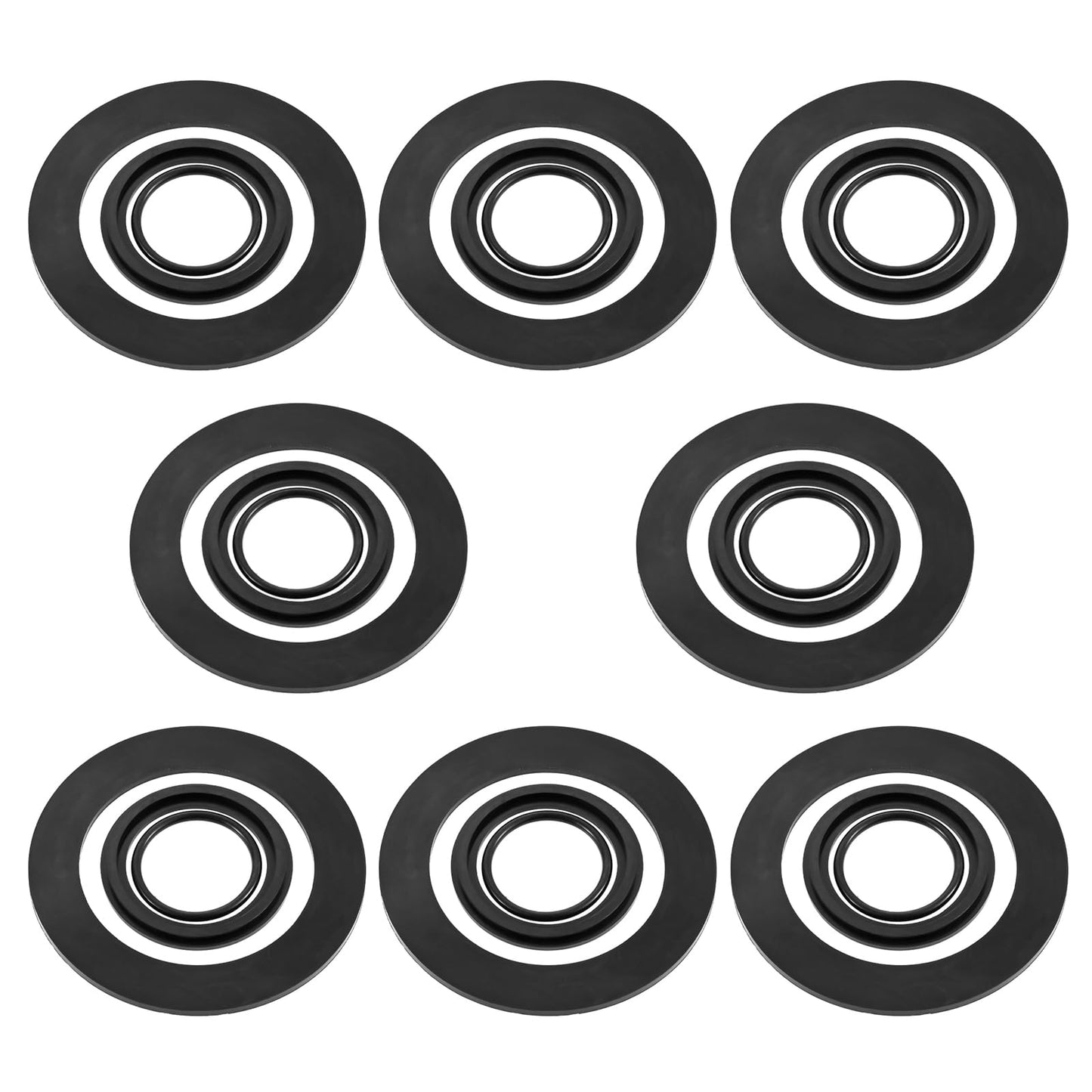 Hicello 25076RP O-Ring Rubber Gasket Washers Kit L-Shape O-Ring for 1.5" Fittings Compatible with Intex Pool Plunger Valves 28633 28635 28621 10747 25006 25010 Replace 10745 10262 10255(8SETs=24PCs)