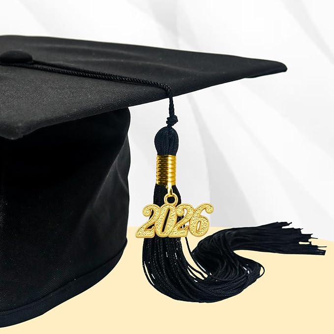 GraduationMall Single&Multiple Color Graduation Tassel with 2026 Year Charm 9"