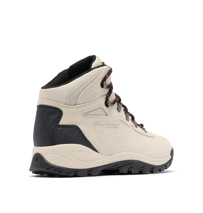 Columbia Women's Newton Ridge Plus Waterproof Amped, Cloud Grey/Poppy Red, 12