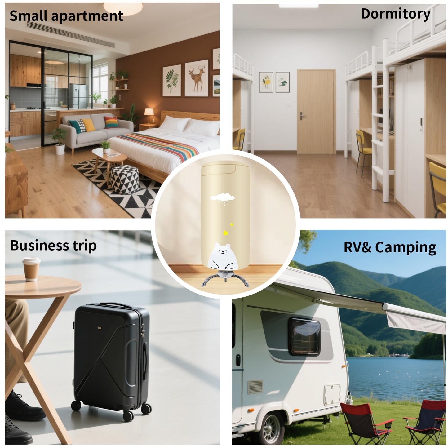 Portable Dryers for Laundry,900W Quickly Dry Portable Clothes Dryer for Clothes & Shoes, Large Capacity Portable Laundry Dryer for Apartments & Travel