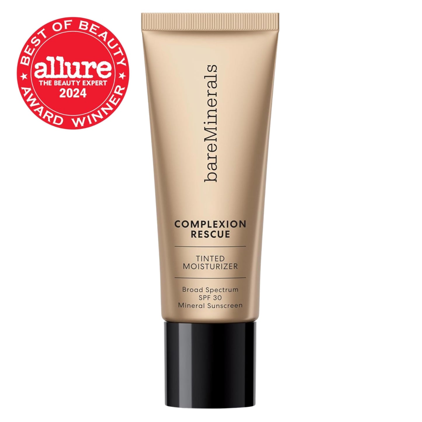 bareMinerals Complexion Rescue Tinted Moisturizer for Face with SPF 30, Full Size, Ginger 06, Vegan, Cruelty-Free & Dermatologist-Tested