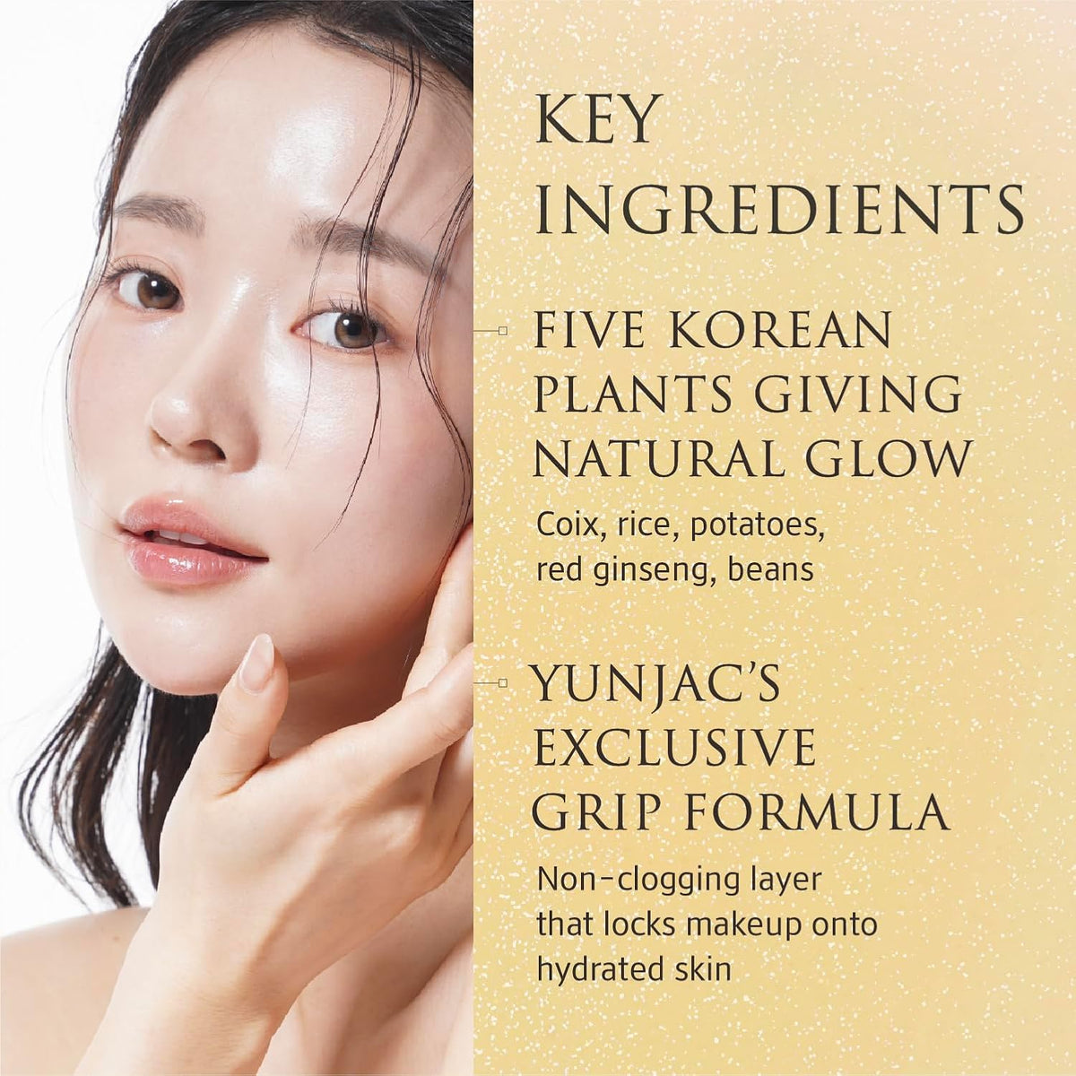 Base Prep (1.35 fl oz) – Grip Primer, Silicone-Free Makeup Base, Serum Texture for Radiant Skin Finish, Long-Lasting Makeup, with Rice Ferment, Ceramide, Niacinamide, Squalane