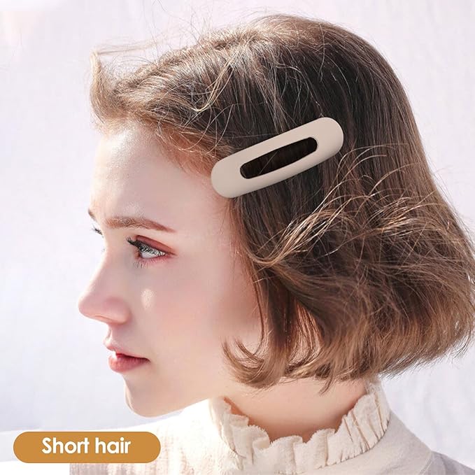 Small Flat Hair Clips for Women Lay Down Clips for Thin Hair Accessories 8pack