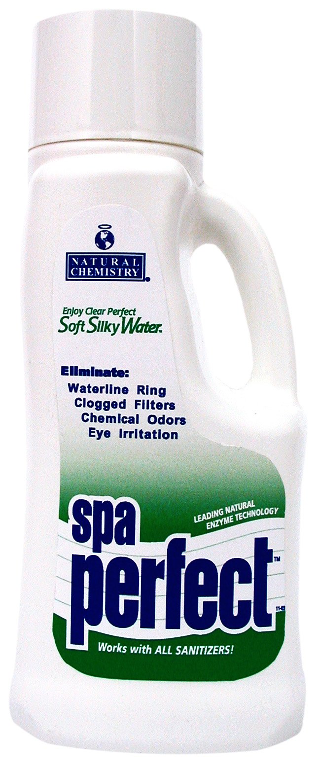 Natural Chemistry Spa Perfect, 1 Liter, Makes Water Feel Soft and Silky, Removes Waterline Ring, Clogged Filters and Eye Irritation, Works with All Sanitizing Systems