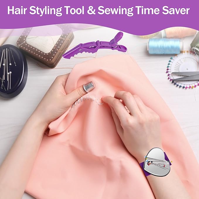23 Pieces Hair Parting Tools Set, Magnetic Wrist Pin Holder for Braiding, Sectioning Clips, Rat Tail Combs, Hair Parting Rings