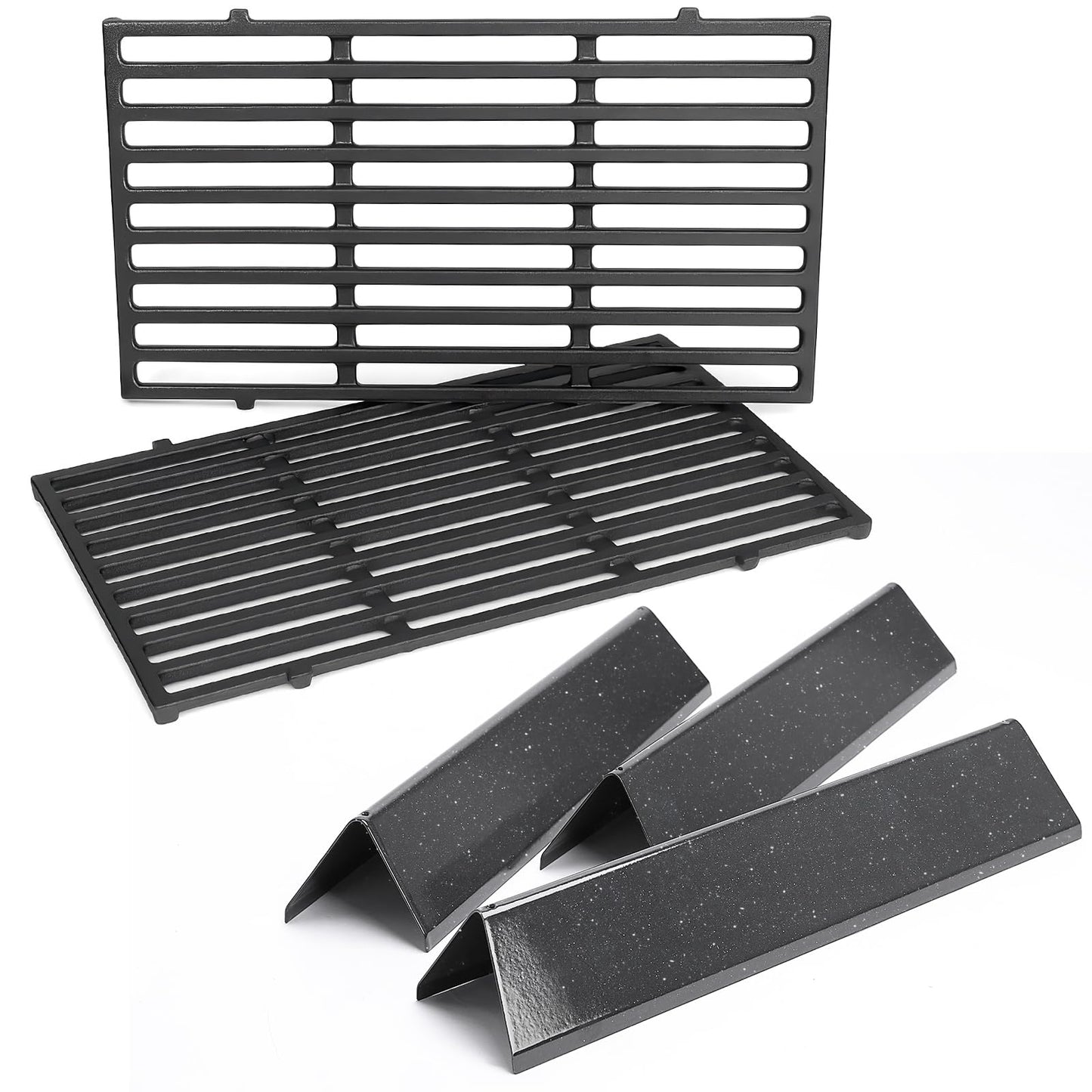 7637 7635 Grill Parts for Weber Spirit E210, E220, S210, S215, Spirit 200 & GS4 Spirit II E210 for Weber Spirit II E220 Series with Front-Mounted Control, 15.3" Flavorizer Bars & 17.5" Grates
