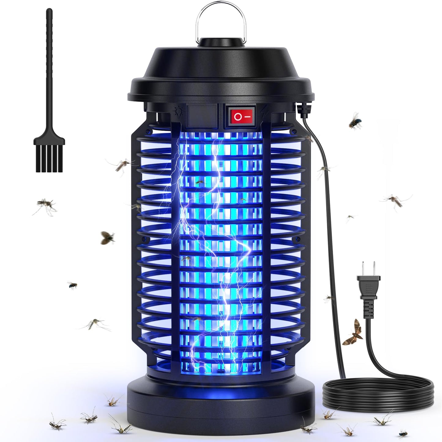 YISSVIC Bug Zapper Outdoor Indoor Waterproof Electric Mosquito Lamp Fly Zapper Killer Effective 4200V Plug in for Home Patio Office Courtyard