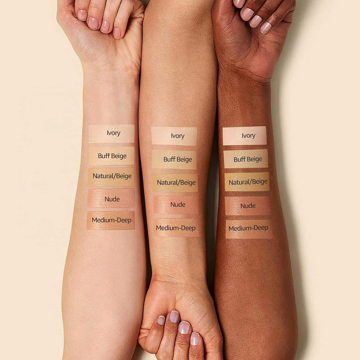 Air Cushion CC Cream Mushroom Head Foundation - Moisturizing BB Cream Makeup Long Lasting Matte Conceale, Oil Control Waterproof Makeup Base Primer (Beige, 1 PCS)