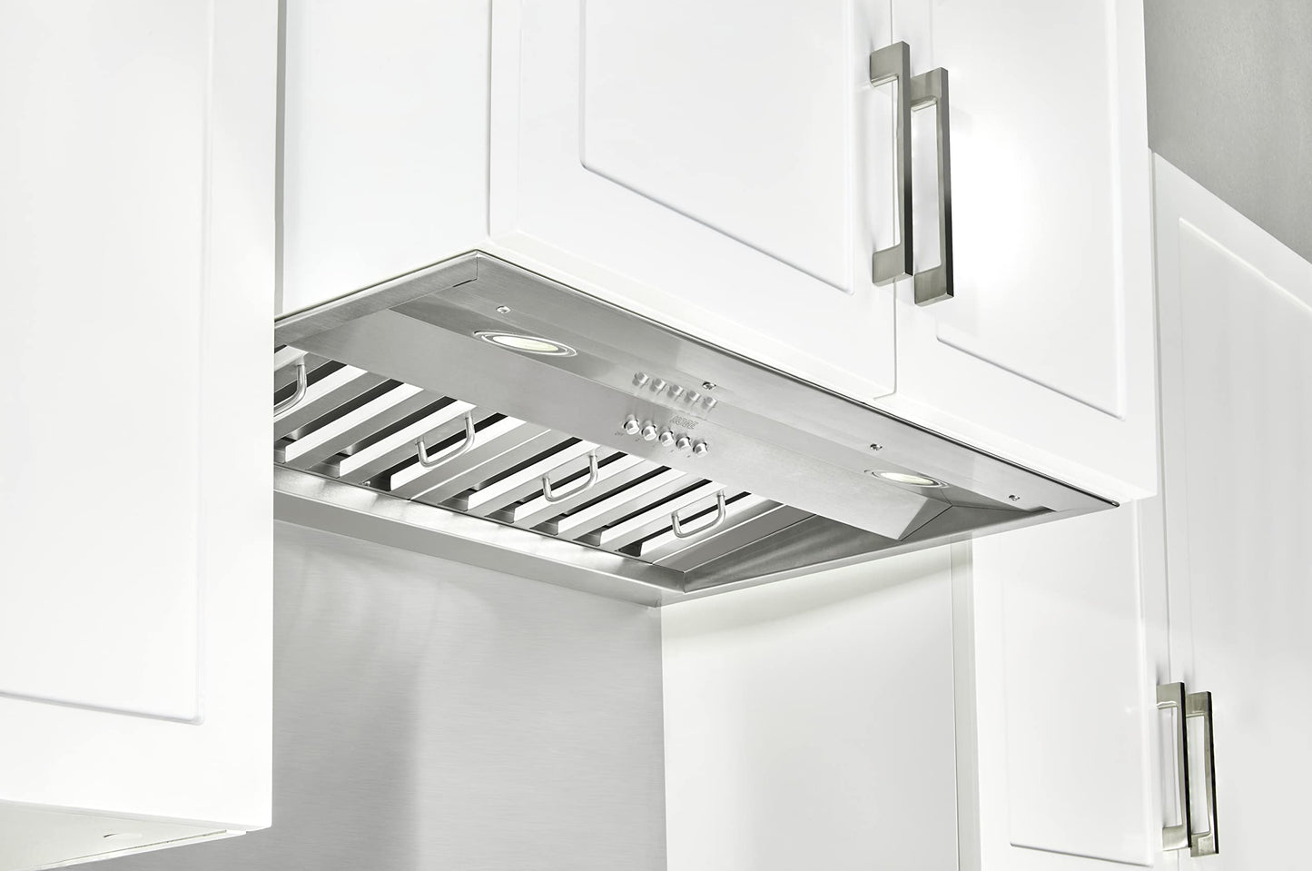 KOBE INX2630SQB-700-2 Brillia 30-inch Built-in/ Insert Range Hood, 3-Speed, 750 CFM, LED Lights, Baffle Filters