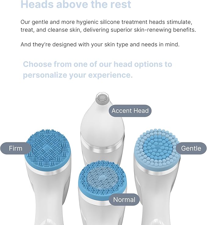 NuSkin ageLOC LumiSpa iO Silicone Treatment Head | Normal | Silicone Facial Scrubber & Exfoliator | Gentle Skin Cleanser for Daily Use | Promotes Smoother, Clearer Skin | Suitable for All Skin Types
