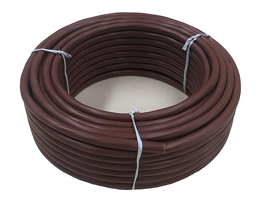 EASTWIRE Thermostat Wire, Solid Copper Wire, 18 Gauge Conductor, ETL Listed CL2 Power Limited Circuit Cable for Indoor/Outdoor Low Voltage Applications Use,Brown (18/2, 100ft)