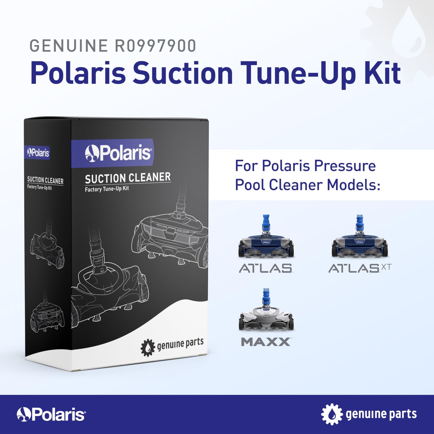 Polaris Genuine Parts Suction Cleaner Tune Up Kit, R0997900 | Compatable with Polaris Models Atlas, Atlas XT, MAXX