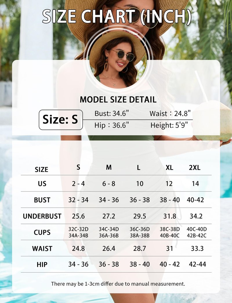 Fayenne Women One Piece Swimsuits Tummy Control Sweetheart Neck Swim Dress Mesh Sheer Sarong Wraps Bathing Suit Black