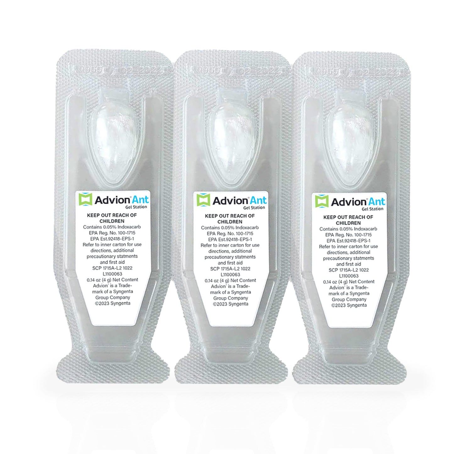 Syngenta Advion Ant Gel Station Insecticide, Ready-to-Use Gel Bait with The Active Ingredient Indoxacarb, Ant Bait for Use Indoor and Outdoor, 3 Boxes (9 Total Stations)