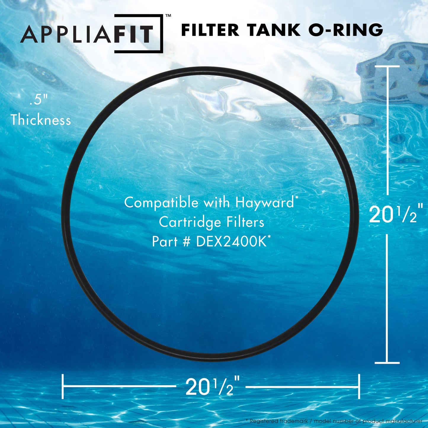AppliaFit Tank O-Ring Compatible with Hayward DEX2400K for Micro-Clear DE, Pro-Grid DE, Super Star Clear and SwimClear Filters (1-Pack)