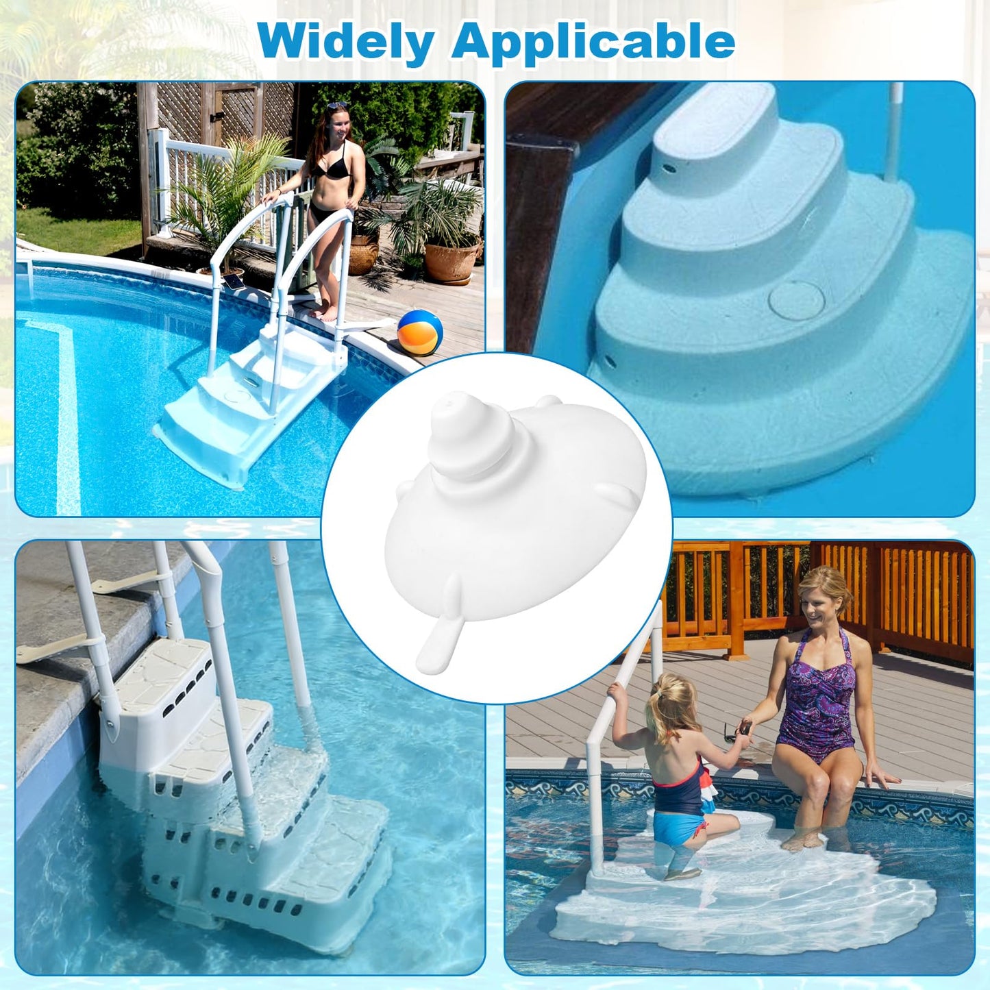 showingo Step Cups Replacement for Innovaplas Above Ground Swimming Pool Steps (4 Pack)