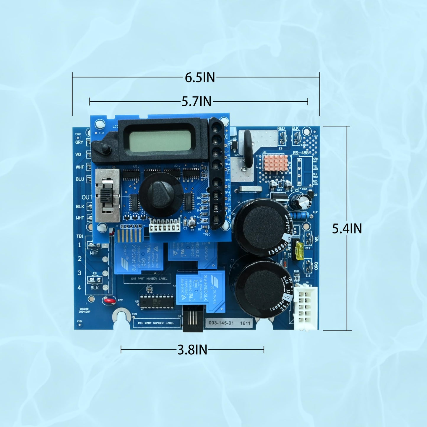 GLX-PCB-RITE Main Circuit Board & GLX-PCB-DSP Display Board,Fits The Hayward/Goldline Aqua Rite Saltwater Chlorinator,for Pool Chlorinators Replacement,Hayward aquarite Circuit Board