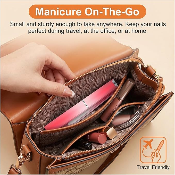 24 Pcs Crystal Glass Nail File with Case, Double Sided Nail Files for Natural Nails, Professional Fingernail Files Set for Women Manicure Gifts Natural and Acrylic Nail Care