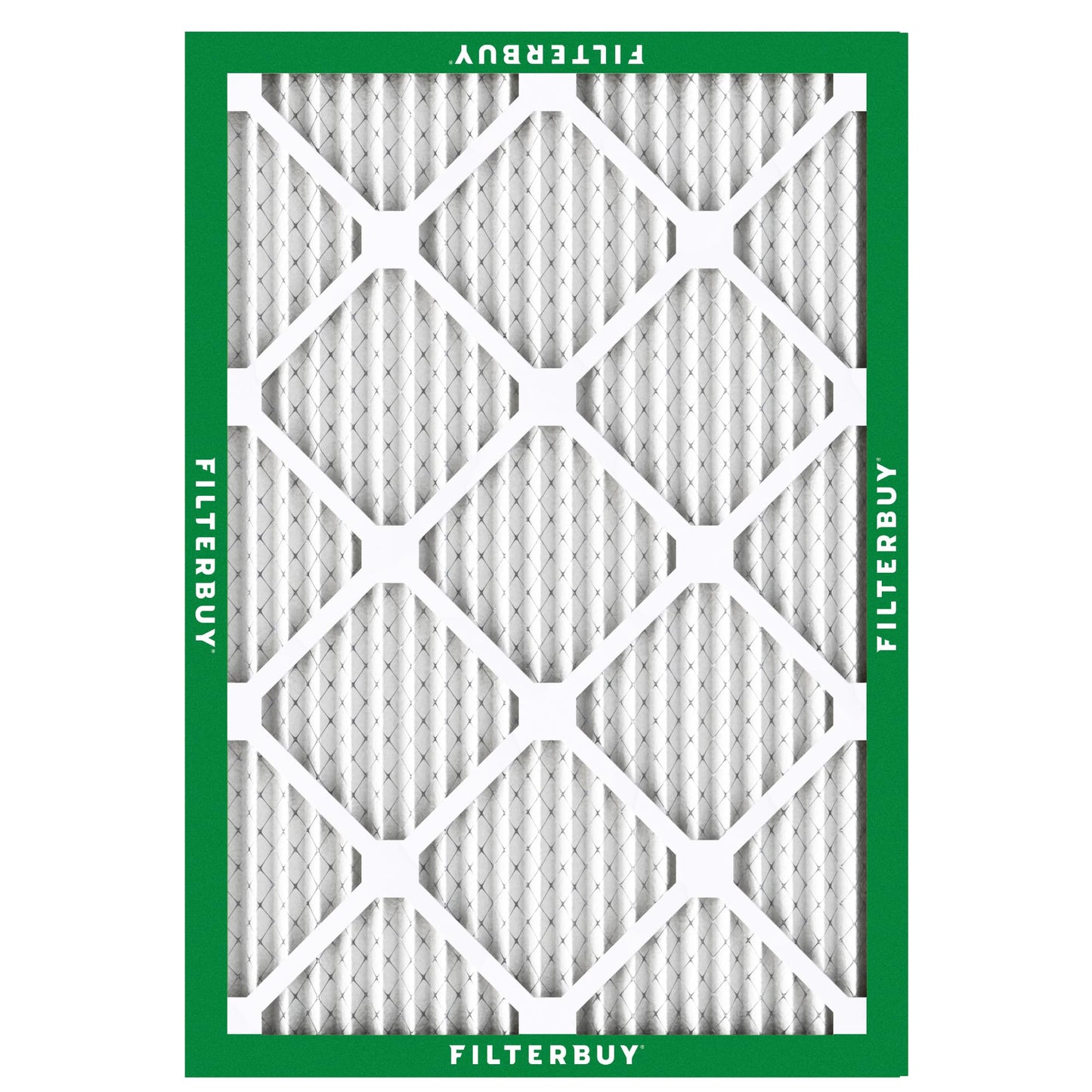 Filterbuy 20x27x1 Air Filter MERV 8 Essential Dust & Allergy Defense (6-Pack), Electrostatic Pleated HVAC AC Furnace Filters Replacement, Made in USA (Actual Size: 20.00 x 27.00 x 0.75)